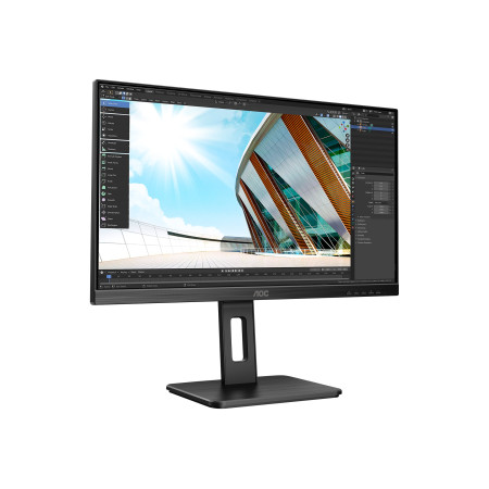 AOC | Monitor | U27P2 | 27 " | IPS | UHD | 16:9 | 60 Hz | 4 ms | 3840 x 2160 | 350 cd/m | Headphone out (3.5mm) | Black | Warran