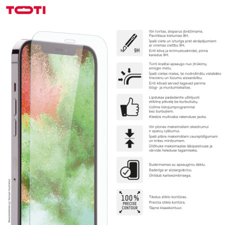 TEMPERED glass 2D screen protector full cover for iPhone 16/15 Pro/15 Transparent (Transparent)