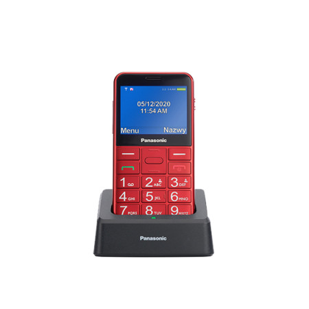 Panasonic | KX-TU155EXBN | Red | 2.4 " | TFT-LCD | microSD/microSDHC MB | Bluetooth | USB version micro USB | Built-in camera | 