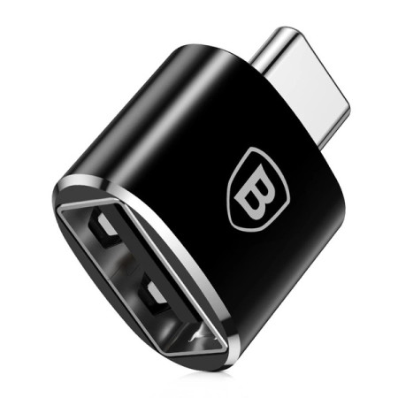 Baseus Mini USB-A to USB-C OTG adapter black (Black)