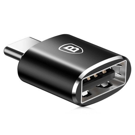 Baseus Mini USB-A to USB-C OTG adapter black (Black)