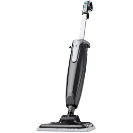 TEFAL Steam Power Handstick Mop | VP6555 | Corded operating | Washing function | Power 1200 W | Black/Light Blue