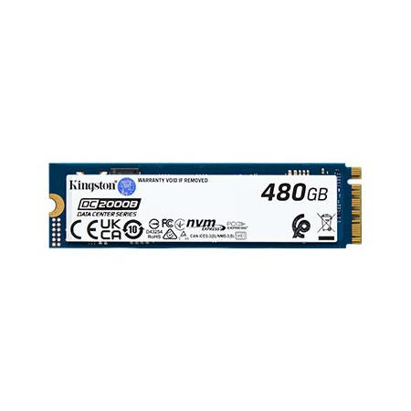 Kingston SSD | DC2000B | 480 GB | SSD Formfaktor M.2 2280 | Solid-state drive interface PCIe NVMe Gen 4.0 (x4) | Geschwindigkeit