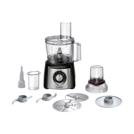 Bosch | Food Processor | MCM3401M | 800 W | Number of speeds 2 | Bowl capacity 2.3 L | Blender | Meat mincer | Black/Stainless s