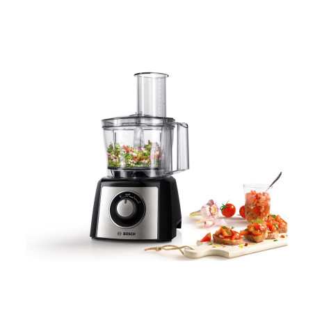 Bosch | Food Processor | MCM3401M | 800 W | Number of speeds 2 | Bowl capacity 2.3 L | Blender | Meat mincer | Black/Stainless s