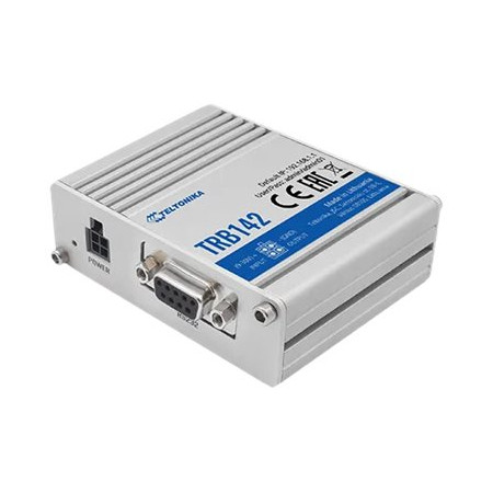 Teltonika TRB142003000 Gateway, 2G/3G/4G LTE (Cat 1), Equipped with RS232 for serial communication | LTE Gateway | TRB142 | No W