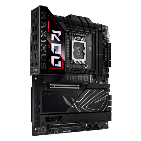 Asus ROG MAXIMUS Z890 HERO | Processor family Intel | Processor socket LGA1851 | DDR5 | Supported hard disk drive interfaces M.2