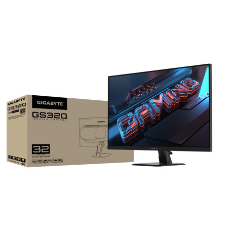 Gigabyte | Monitor di gioco | GS32Q EK1 | 31,5 " | QHD | 16:9 | 165 Hz | 1 ms | 2560 x 1440 pixel | 300 cd/m | Quantit porte HDM