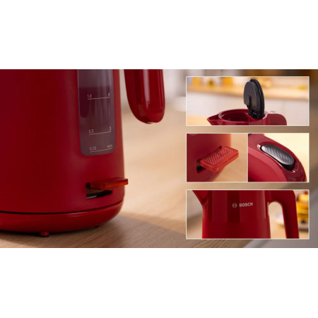 Bosch Kettle | TWK2M164 MyMoment | Electric | 2400 W | 1.7 L | Plastic | 360 rotational base | Red