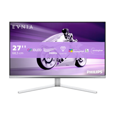 Philips 27M2N8500/00 | 27 " OLED | 16:9 | 360 | 0,03 ms | 2560 x 1440 pixel | 250 cd/m | HDMI Ports Menge 2 | Weiß