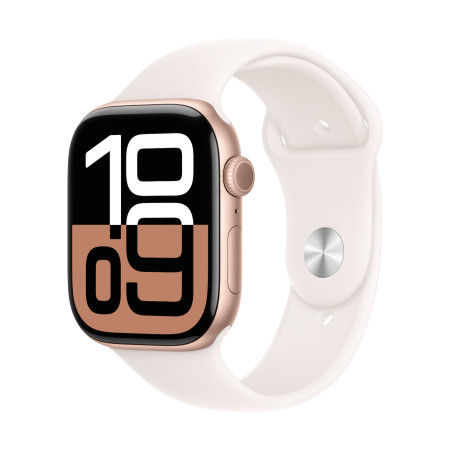 Apple Watch Series 10 | Smart Watch | GPS (Satellit) | Immer auf Retina | Wasserdicht | Rose Gold