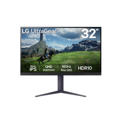 LG 32GS85Q-B | 32 " | IPS | QHD | 16:9 | 180 Hz | 1 ms | 2560 x 1440 pixels | 350 cd/m | HDMI ports quantity 2