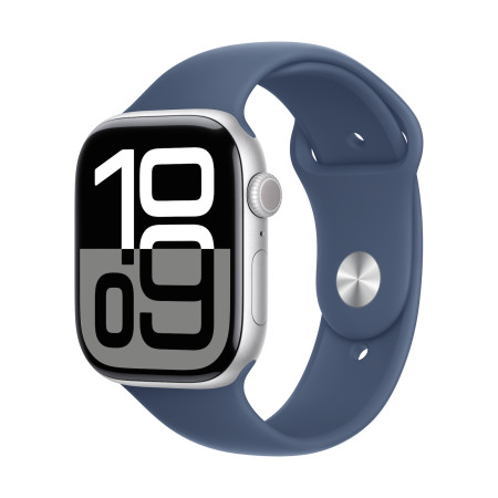 Apple Watch Series 10 | Smart Watch | GPS (Satellit) | Immer auf Retina | Wasserdicht | Silber