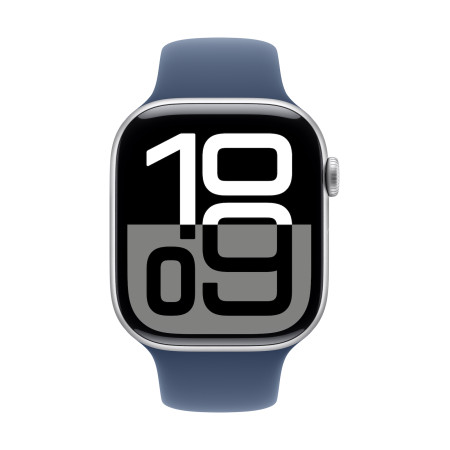 Apple Watch Series 10 | Smart Watch | GPS (Satellit) | Immer auf Retina | Wasserdicht | Silber