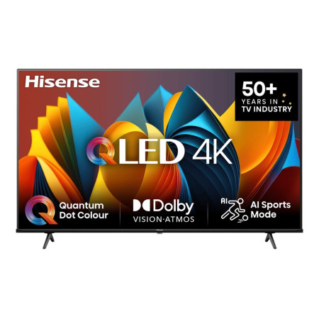 Hisense QLED Smart TV | 55E7NQ | 55" | Smart TV | VIDAA OS | UHD | Black