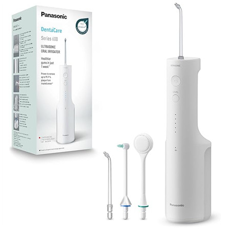 Panasonic Oral Irrigator | EW-DJ26-V303 | Cordless | 200 ml | Numero di teste 2 | Bianco