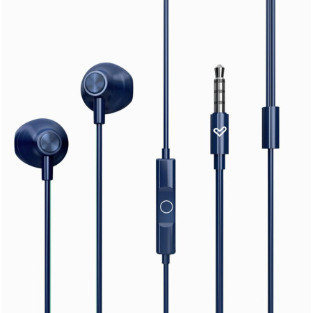 Energy Sistem Kabelgebundene Ohrhörer |EasyPods |Integriertes Mikrofon |3,5-mm-Buchse |Indigo