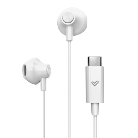 Energy Sistem Wired Earphones | EasyPods Type C | Built-in microphone | USB-C | Snow