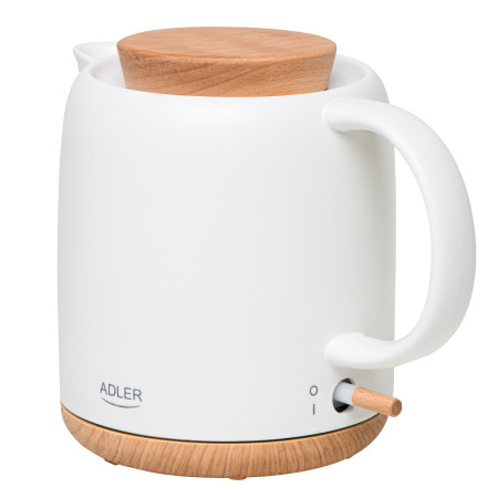 Adler Electric Kettle | AD 1304 | Electric | 1200 W | 1 L | Ceramic | 360 rotational base | White