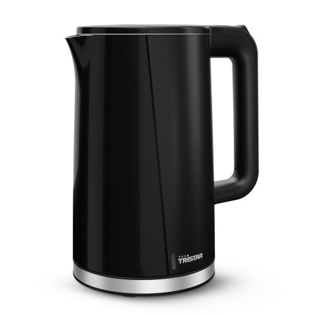 Tristar Double Walled Kettle | WK-3407 | Electric | 2200 W | 1.7 L | Plastic | 360 rotational base | Black