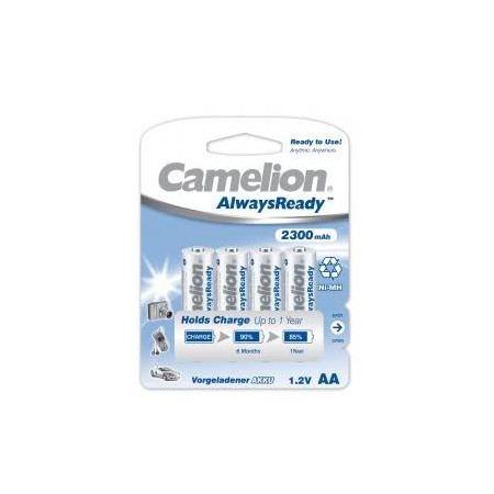 Camelion | AA/HR6 | 2300 mAh | AlwaysReady Rechargeable Batteries Ni-MH | 4 pc(s)