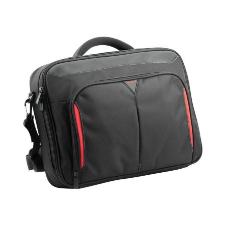 Targus | Classic+ | Fits up to size 15.6 " | Messenger - Briefcase | Black/Red | Shoulder strap