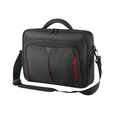 Targus | Classic | Fits up to size 14 " | Messenger - Briefcase | Black/Red | Shoulder strap