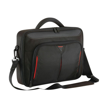 Targus | Classic | Fits up to size 14 " | Messenger - Briefcase | Black/Red | Shoulder strap