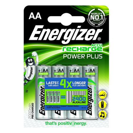 Energizer | AA/HR6 | 2000 mAh | Rechargeable Accu Power Plus Ni-MH | 4 pc(s)