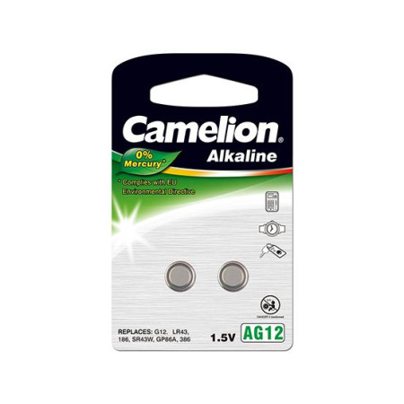 Camelion | AG12/LR43/LR1142/386 | Alkaline Buttoncell | 2 pc(s)