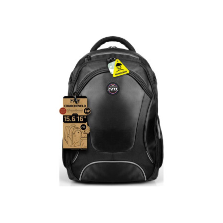 PORT DESIGNS | Courchevel | Fits up to size 15.6 " | Backpack | Black | Shoulder strap