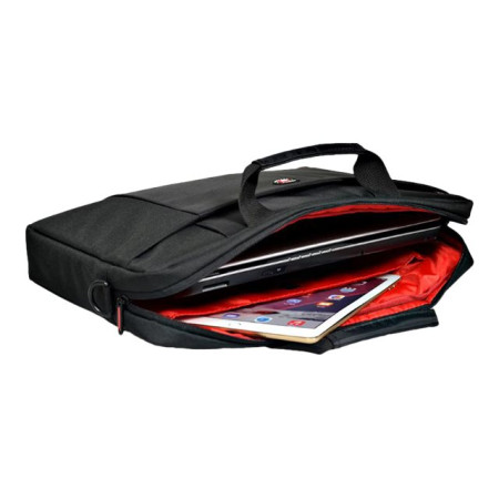 PORT DESIGNS | Houston | Fits up to size 15.6 " | Messenger - Briefcase | Black | Shoulder strap