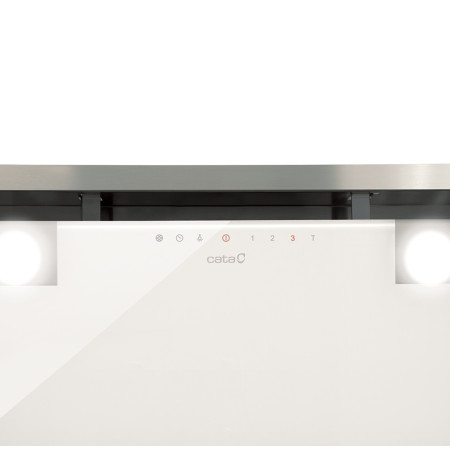 CATA | Hood | GC DUAL A 45 XGWH | Canopy | Energy efficiency class A | Width 45 cm | 820 m /h | Touch control | LED | White glas