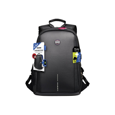 PORT DESIGNS | Chicago EVO | ANTI-THEFT | Fits up to size 15.6 " | Backpack | Black | 13-15.6 " | Shoulder strap