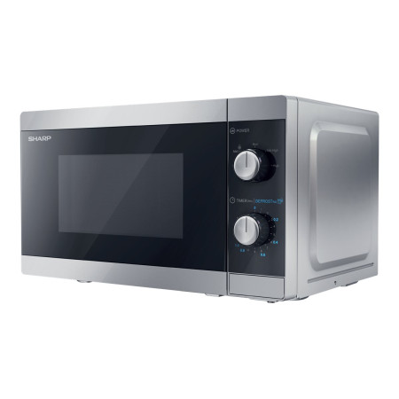 Sharp | Microwave Oven | YC-MS01E-S | Free standing | 20 L | 800 W | Silver