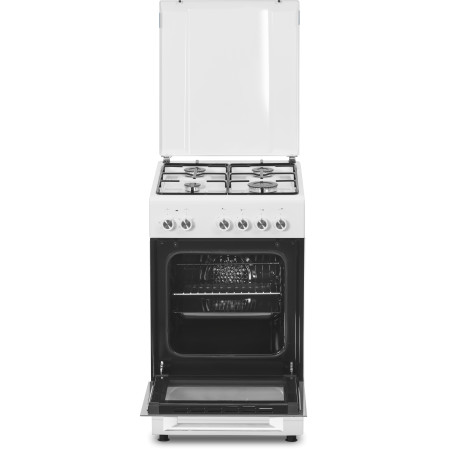 Simfer | Cooker | 5405SERBB | Hob type Gas | Oven type Electric | White | Width 50 cm | Electronic ignition | Depth 60 cm | 43 L