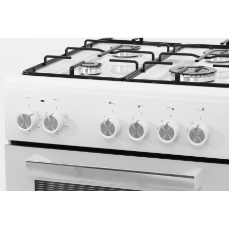 Simfer | Cooker | 5405SERBB | Hob type Gas | Oven type Electric | White | Width 50 cm | Electronic ignition | Depth 60 cm | 43 L