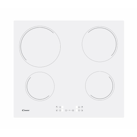 Candy | Hob | CH64CCW | Vitroceramic | Number of burners/cooking zones 4 | Touch | White