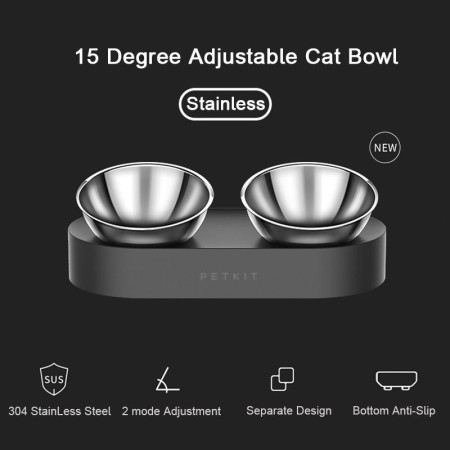 PETKIT | Bowl | Fresh Nano Metal | Capacity 0.48 L | Material ABS/Stainless Steel | Black