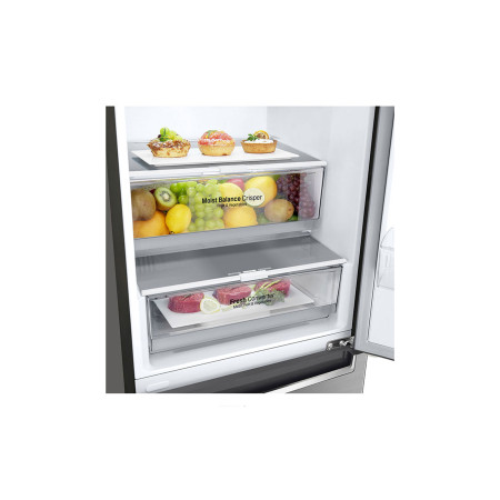 LG | Refrigerator | GBB72PZEMN | Energy efficiency class E | Free standing | Combi | Height 203 cm | No Frost system | Fridge ne