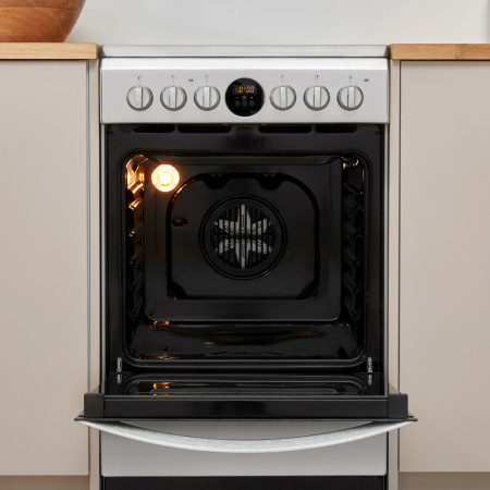 INDESIT | Cooker | IS5V8CHX/E | Hob type Vitroceramic | Oven type Electric | Stainless steel | Width 50 cm | Grilling | Electron