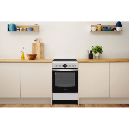 INDESIT | Cooker | IS5V8CHX/E | Hob type Vitroceramic | Oven type Electric | Stainless steel | Width 50 cm | Grilling | Electron