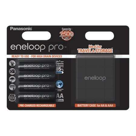 Panasonic | ENELOOP BK-3HCDEC4BE | AA | 2500 mAh | 4 pc(s)