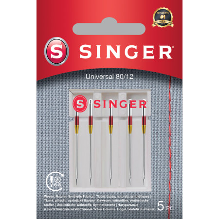 Singer | Universal Needle 80/12 5PK for Woven Fabrics