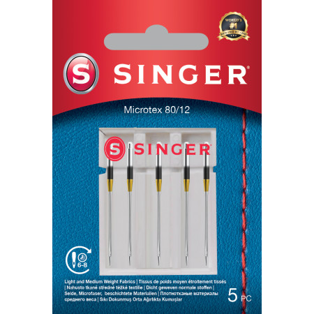 Singer | Microtex Needle 80/12 5PK