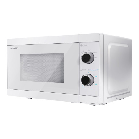 Sharp | Microwave Oven | YC-MS01E-C | Free standing | 20 L | 800 W | White