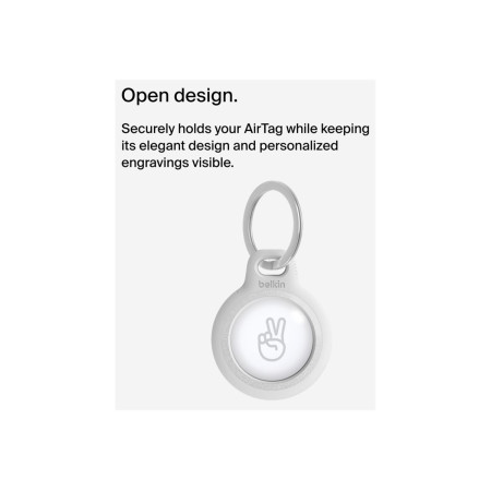 Belkin | Secure Holder with Key Ring for AirTag | white