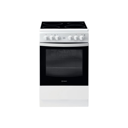 INDESIT | Cooker | IS5V8GMW/E | Hob type Vitroceramic | Oven type Electric | White | Width 50 cm | Grilling | Depth 60 cm | 57 L