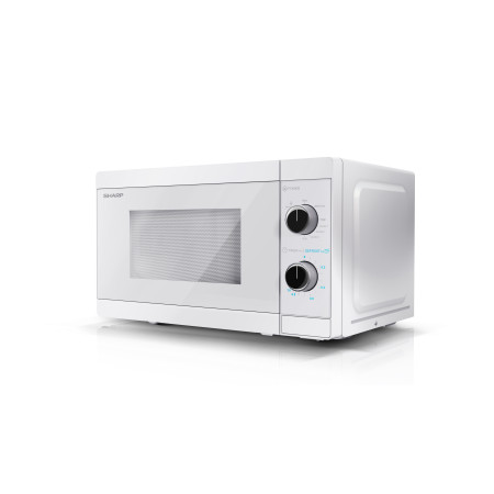 Sharp | Microwave Oven with Grill | YC-MG01E-C | Free standing | 800 W | Grill | White