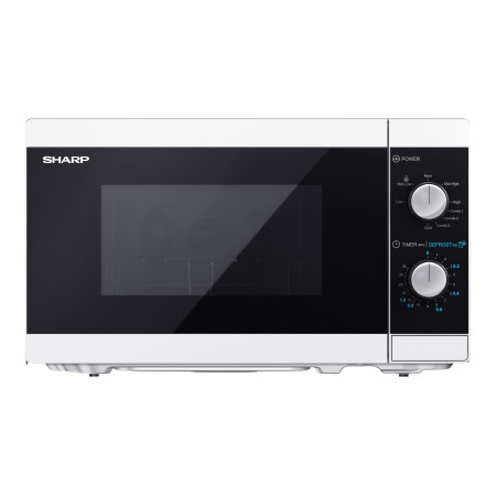 Sharp | Microwave Oven with Grill | YC-MG01E-W | Free standing | 800 W | Grill | White